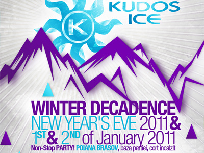 kudos ice poster design - 2 colorful creative design flyer graphic design graphic designer ice kudos logo design logo designer nye sun