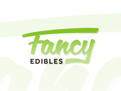 Fancy Edibles logo design for creative edibles blog