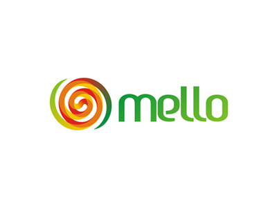Mello, melon juice logo design