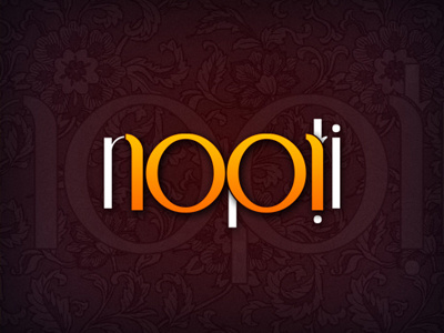 1001 nopti (1001 nights) restaurant logo design brand creative identity logo logo design logo designer symbol type typography wordmark