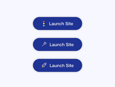 Launch Site buttons appdesign buttons clean design ios iphonex simple sketch app ui ui design uidesign visual art visual design