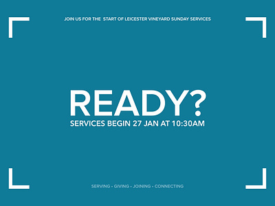 Church Launch Poster branding clean design flyer print simple