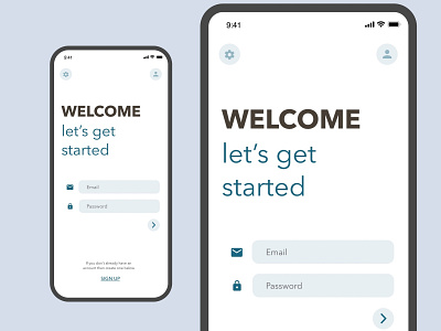 Sign In Screen app clean design ios landing design login mobile sign in simple ui ux