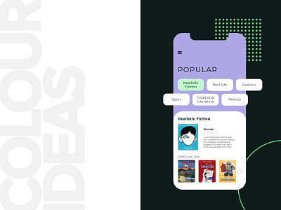 Book App Concept app app design branding clean colour colour palette concept dark mode design graphic design green ios iphonex minimal mobile design simple ui ux uidesign visual design webdesign