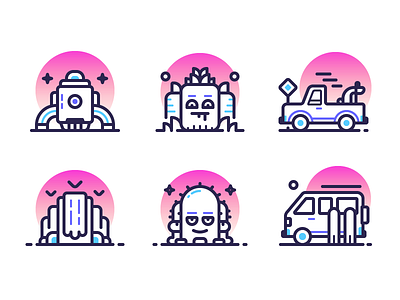 Sunset Icons