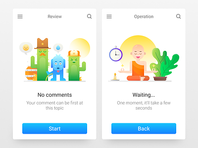 Interface Illustrations For Icons8 comments flat free icon illustration meditation monk onboarding ui waiting