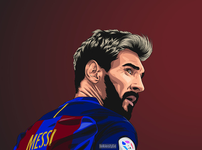 Lionel Messi | Vector Art art fcbarcelona football illustration messi soccer vector