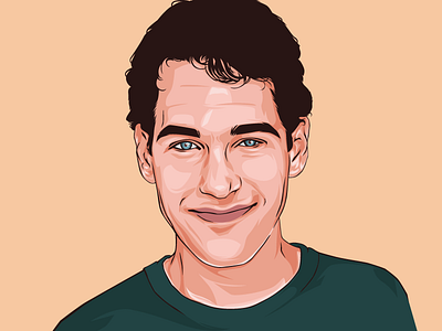 Paul Rudd Vector Portrait