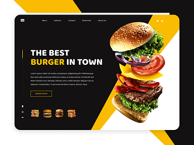 Fast Food Restaurant Landing Page (Concept) adobe adobexd figma landingpage photoshop ui uiux ux webdesign webdesigner website