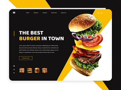 Fast Food Restaurant Landing Page (Concept)