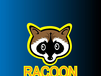 racoon animation art design fauna funny character illustration illustrator logo raccoon racoon red