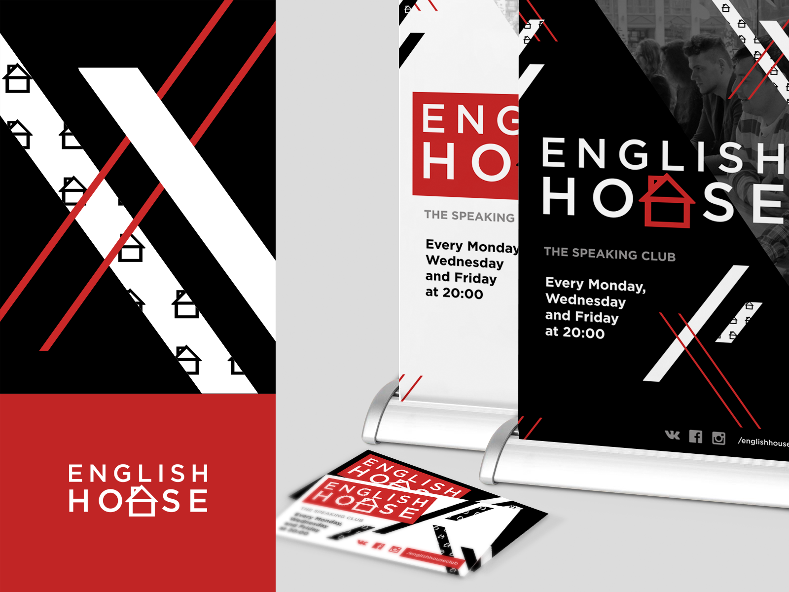 Logo Branding English House By On Dribbble   13 4x 