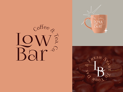 Logo: Low Bar Coffee & Tea branding logo logo design