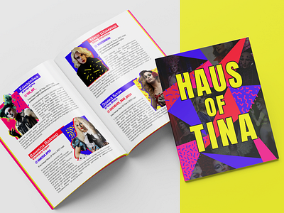 Brochure: Haus Of Tina booklet brochure print