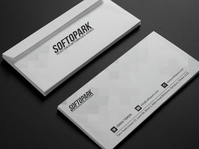 Envelope deisgn for softopark.com design envelope envelope design envelope mockup graphicdesigns illustraion logo logo designer