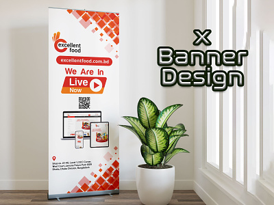 X Banner Design by Tarek Rahim Kebria banner bannres branding paper roll banner design roll banner roll banner design roll banner mockup roll banners x banner x banner concept x banner design x banner mockup x banner stand