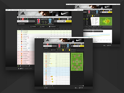 Striker Manager ui ui design user interface