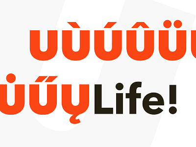 ULife brand branding design logo typography