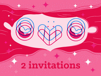 2 INVITATIONS! 2invitations adobeillustrator adoe brushes digitaldrawing illo illustration illustrations illustrator invitations texture