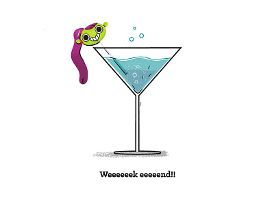 Week End begin! brushes digitalillustration drinks illustration illustrations illustrator startoftheweekend weekend