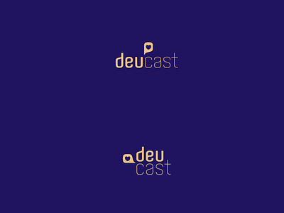Logo - deucast branding design icon design identity branding identity design logo logodesign minimal podcast typography vector
