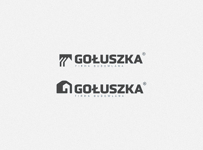 Gołuszka - firma budowlana branding construction company construction logo design flat icon illustration logo