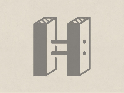 H mark v1 branding craftsman furniture h identity illustration logo mark monogram table wood