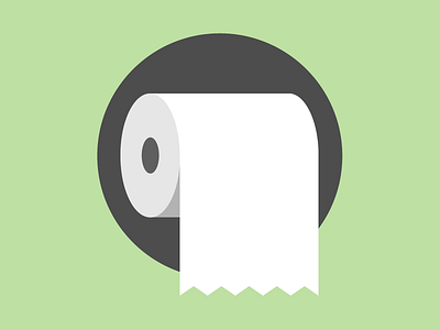 TP bathroom clean flat illustration restroom sign signage toilet paper vector way finding