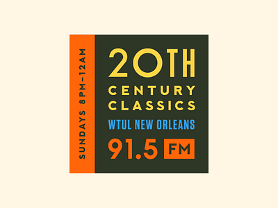 20th Century Classics logo 60s 70s album avatar dj logo mid century music radio record