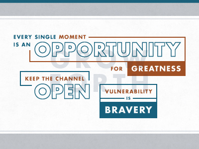 Grow Forth bold bravery desktop futura grow linework motivation opportunity overlay type typography vulnerability wallpaper