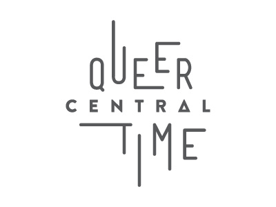 Queer Central Time v2 branding festival identity lettering lgbt lgbtq logo queer typography