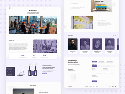Warmdevs. About Us Page