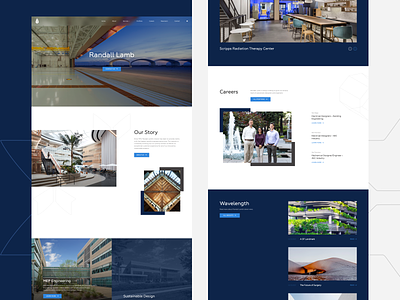 Randall Lamb | Engineering Services architecture case study engineering home page industrial interior minimalism real estate web design webflow website