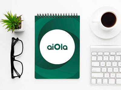 Aiola | Notebook Cover branding illustration logo mockup notebook print vector