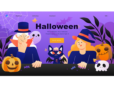 Halloween webdesig