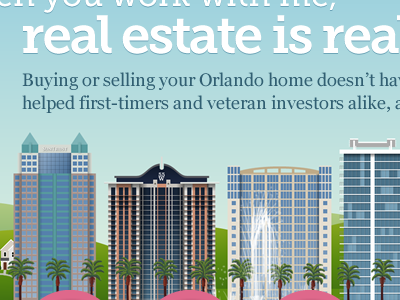 Illustration for real estate site estate fucshia illustration orlando pink real