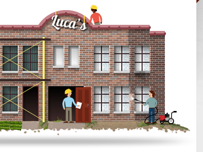 Under Construction building cintiq illustration