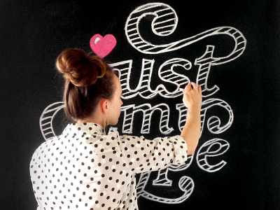 Chalkboard Wall Fun chalk drawing illustration lettering