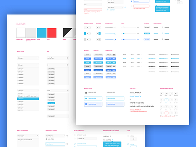 Library Of Components For CMS components library stats style guide style sheet