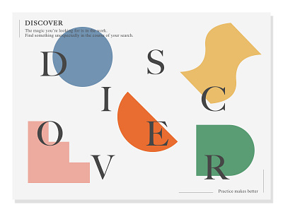 Discover create creativity discover geometry inspiration magic pastels posterart shapes