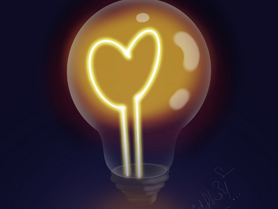 Illustration 1 - Bulb beginner branding drawing drawingart drawwithflo illustraion illustration illustration art ipad procreate procreate app procreate art procreate brushes procreateapp