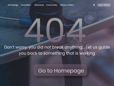 404 error page