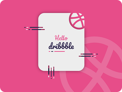 Hello Dribbble colorfull creative design dribbble best shot graphic design hello dribble trendy design