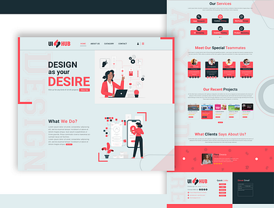 Website Ui Design branding colorfull creative design design dribbble best shot graphic design hello dribble illustration logo trendy design ui we