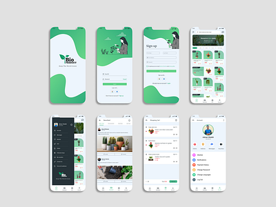 Bio Product App UI Design