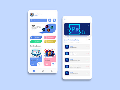 Online Learning App 3d animation app design branding colorfull creative design design dribbble best shot graphic design hello dribble illustration landing page logo motion graphics ui ux