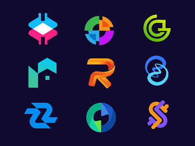 Modern - logo - folio by samera on Dribbble