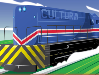 Train Poster design illustration vector