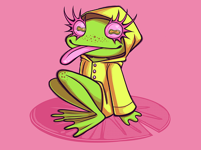 Sunshine Frog character character art character design character illustration illustration raster spot spot illustration