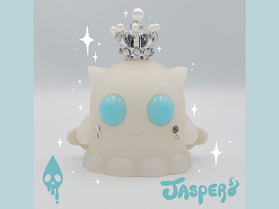 Jasper (Snow Angel) art toy character design character illustration ghost handmade mascot resin toy toy design toy illustration